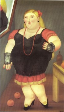 Femme debout Fernando Botero Peinture à l'huile